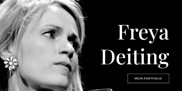 Portfolio-Startseite der Musikerin Freya Deiting – individuelles Webdesign von GRALKE-MEDIA
